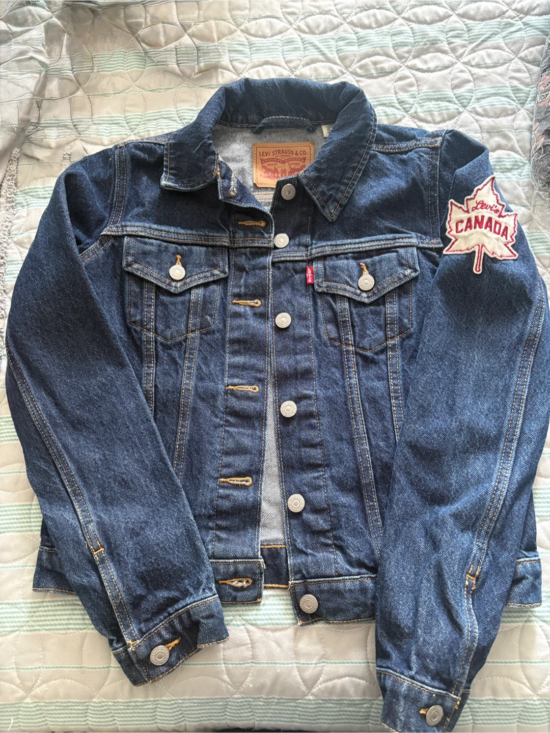 Levi's Denim Jacket Canada Patch small size