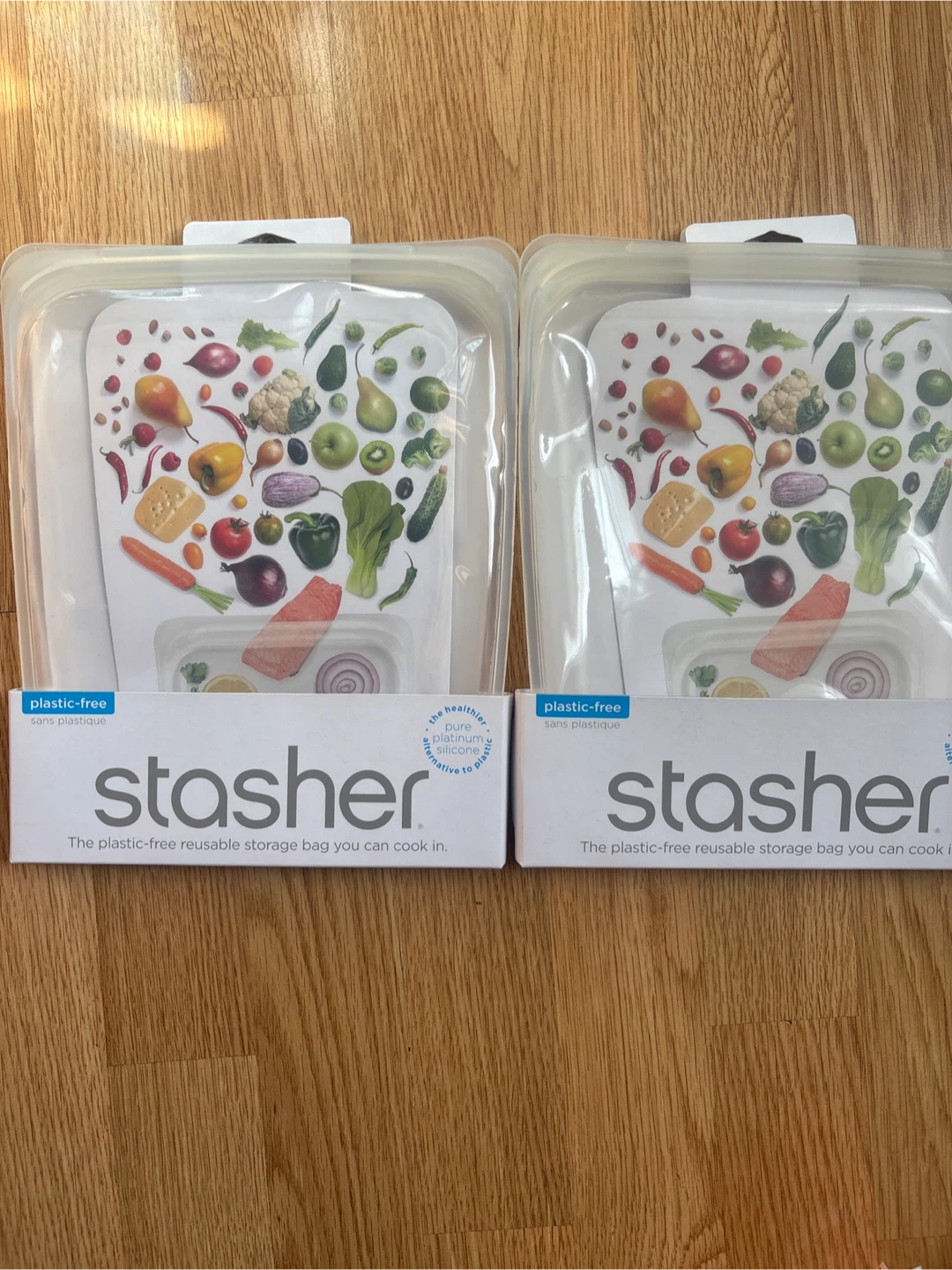 Stasher Reusable Storage Bags - Set of 2