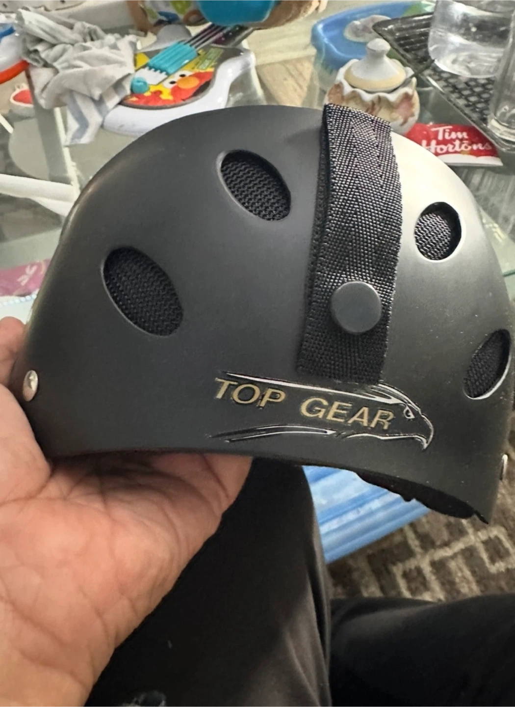 Top Gear Black Helmet and Protective Gear Set