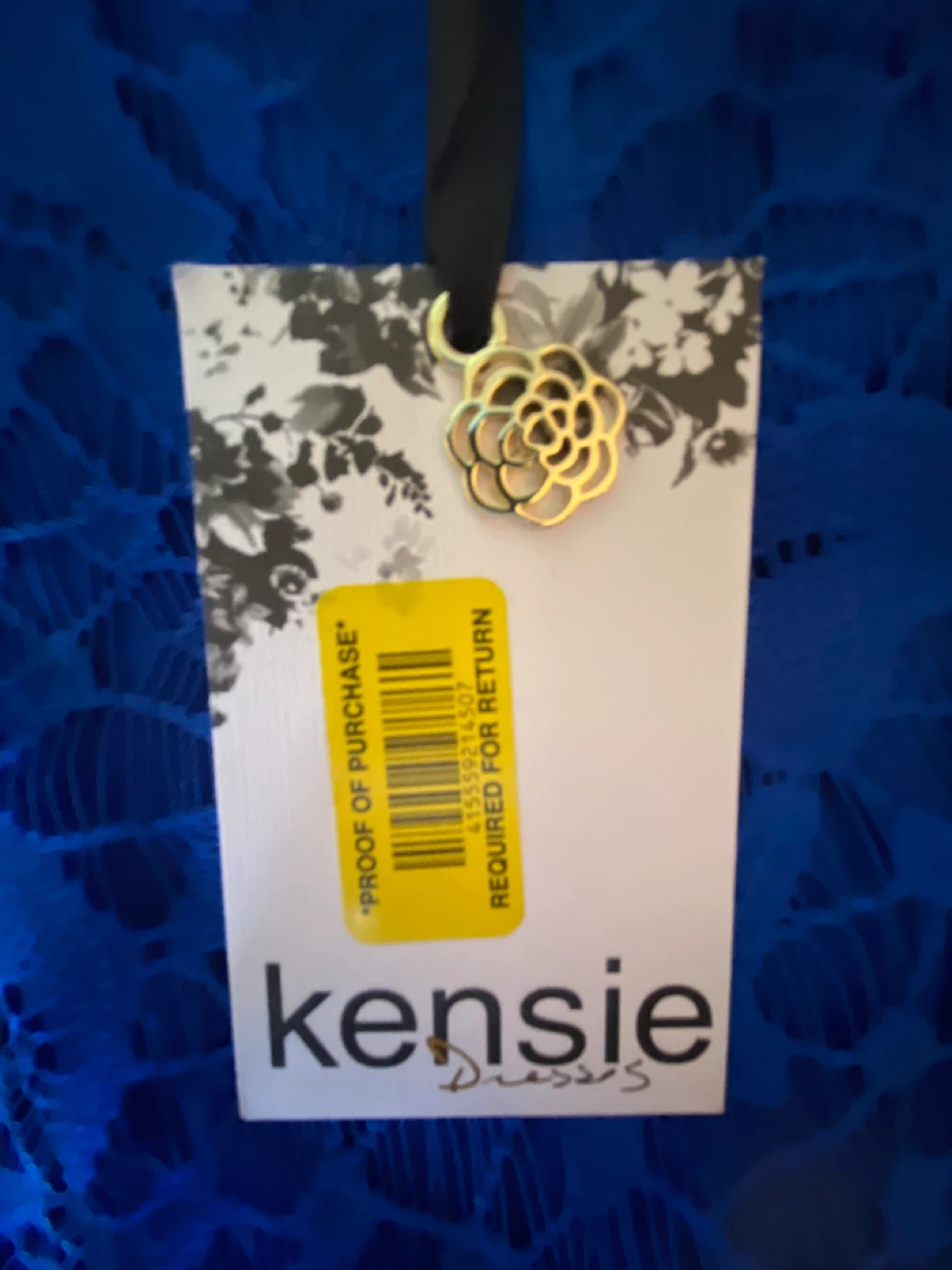 Kensie Dresses Blue Lace Dress Size 6 - photo 4