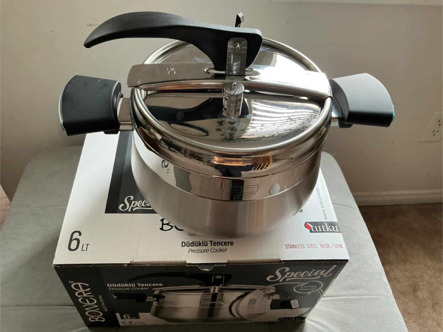 Bonera Pressure Cooker 6L Stainless Steel - photo 2