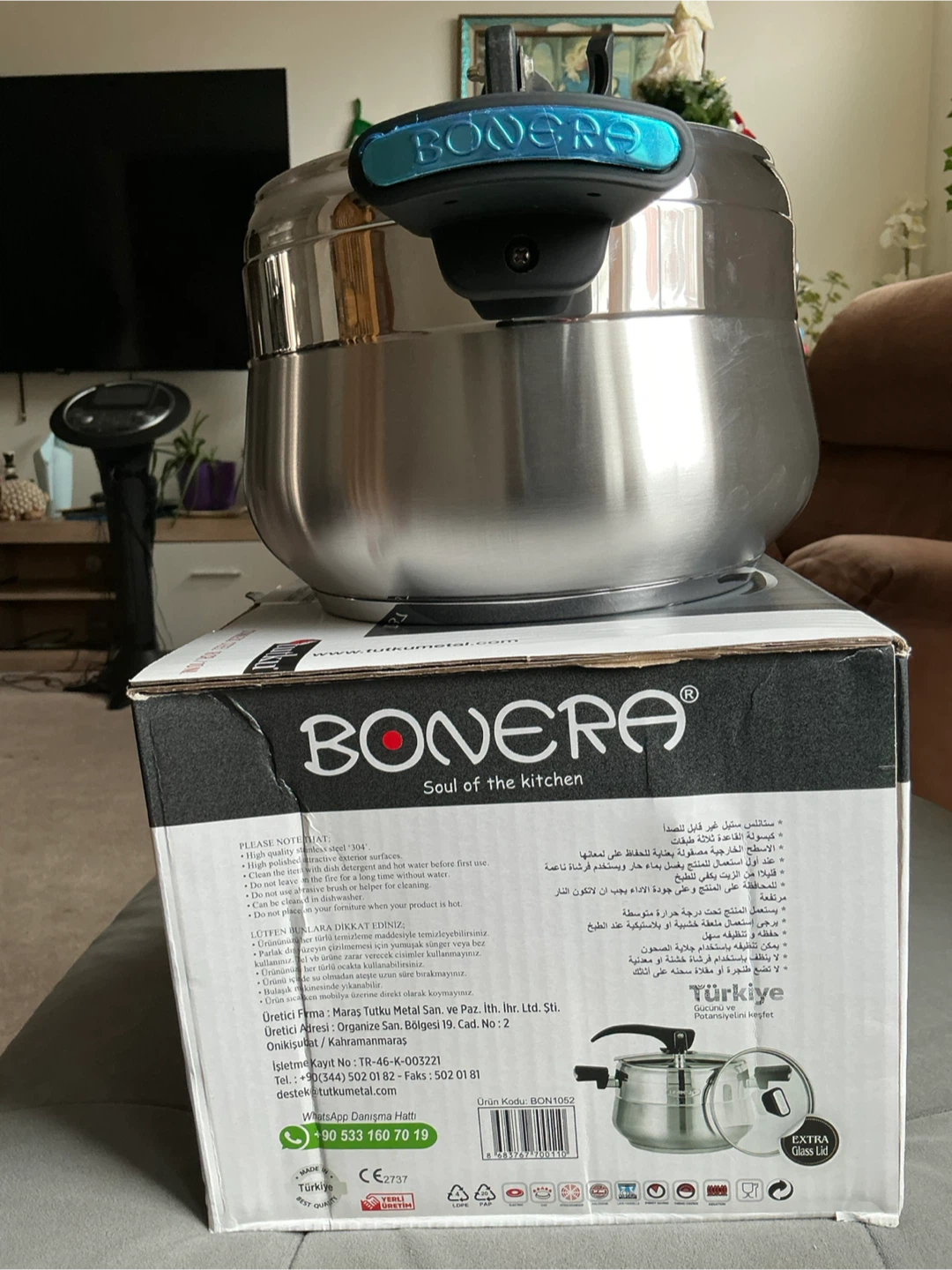 Bonera Pressure Cooker 6L Stainless Steel - photo 4
