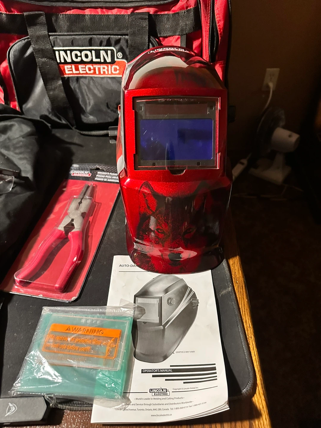 Lincoln Electric Welding Gear Set with Bag, Mask, and Boots - photo 2