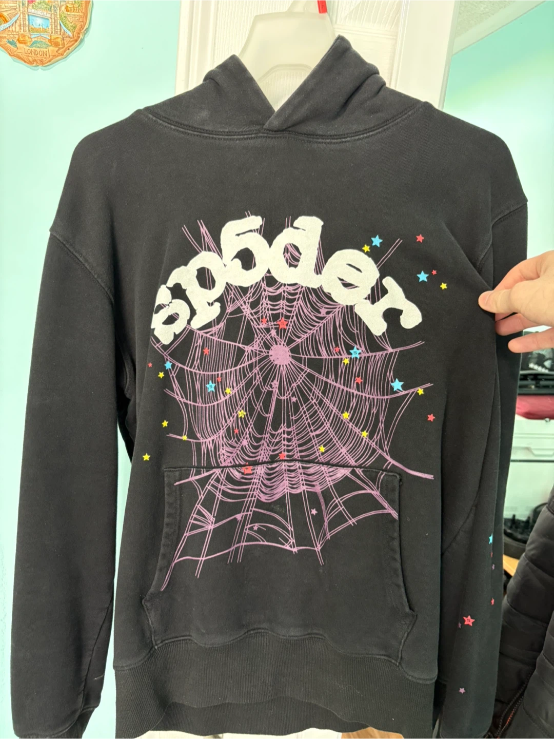 SPIDER Black Spiderweb Hoodie