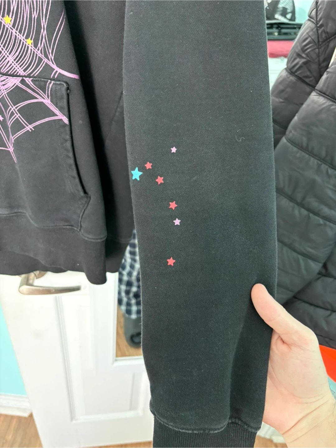 SPIDER Black Spiderweb Hoodie - photo 2