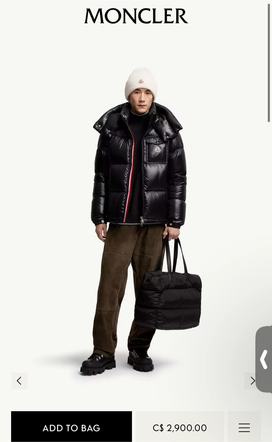Moncler Men Black Puffer Jacket - photo 2