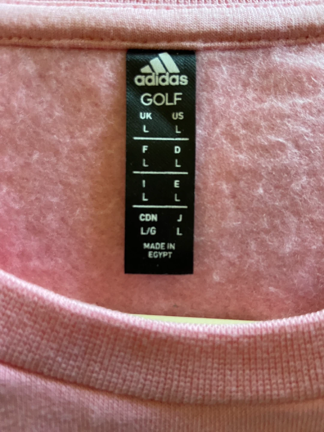 Adidas Golf Pink Sweatshirt Size L - photo 2