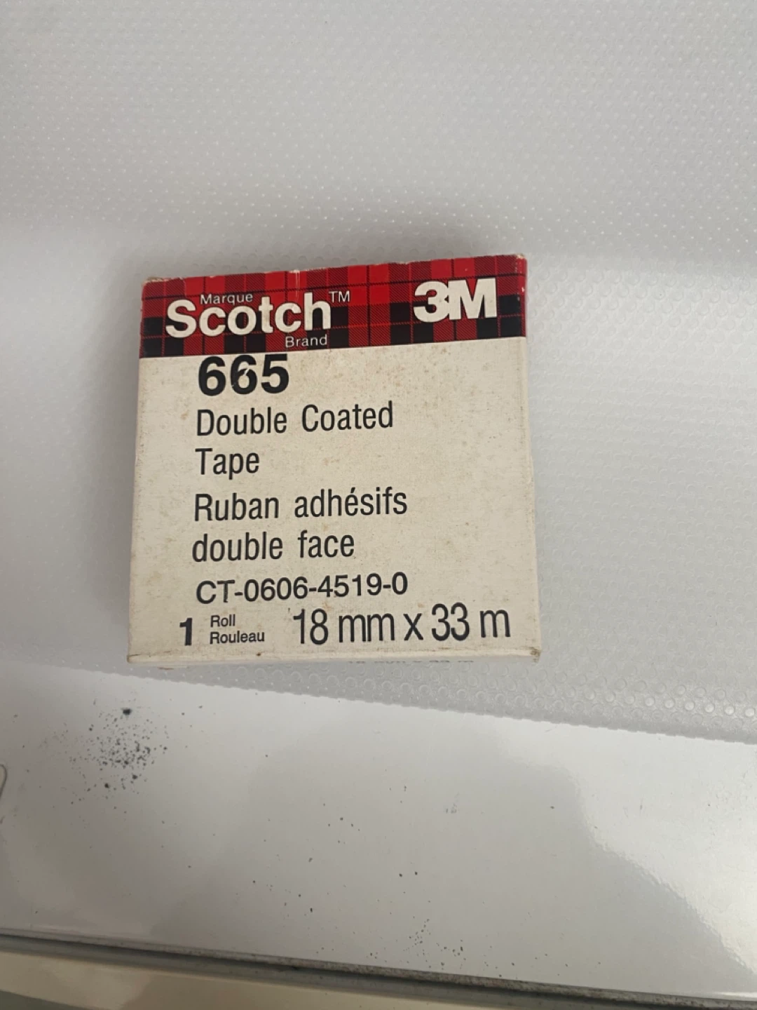 Scotch 665 Double Coated Tape 18mm x 33m