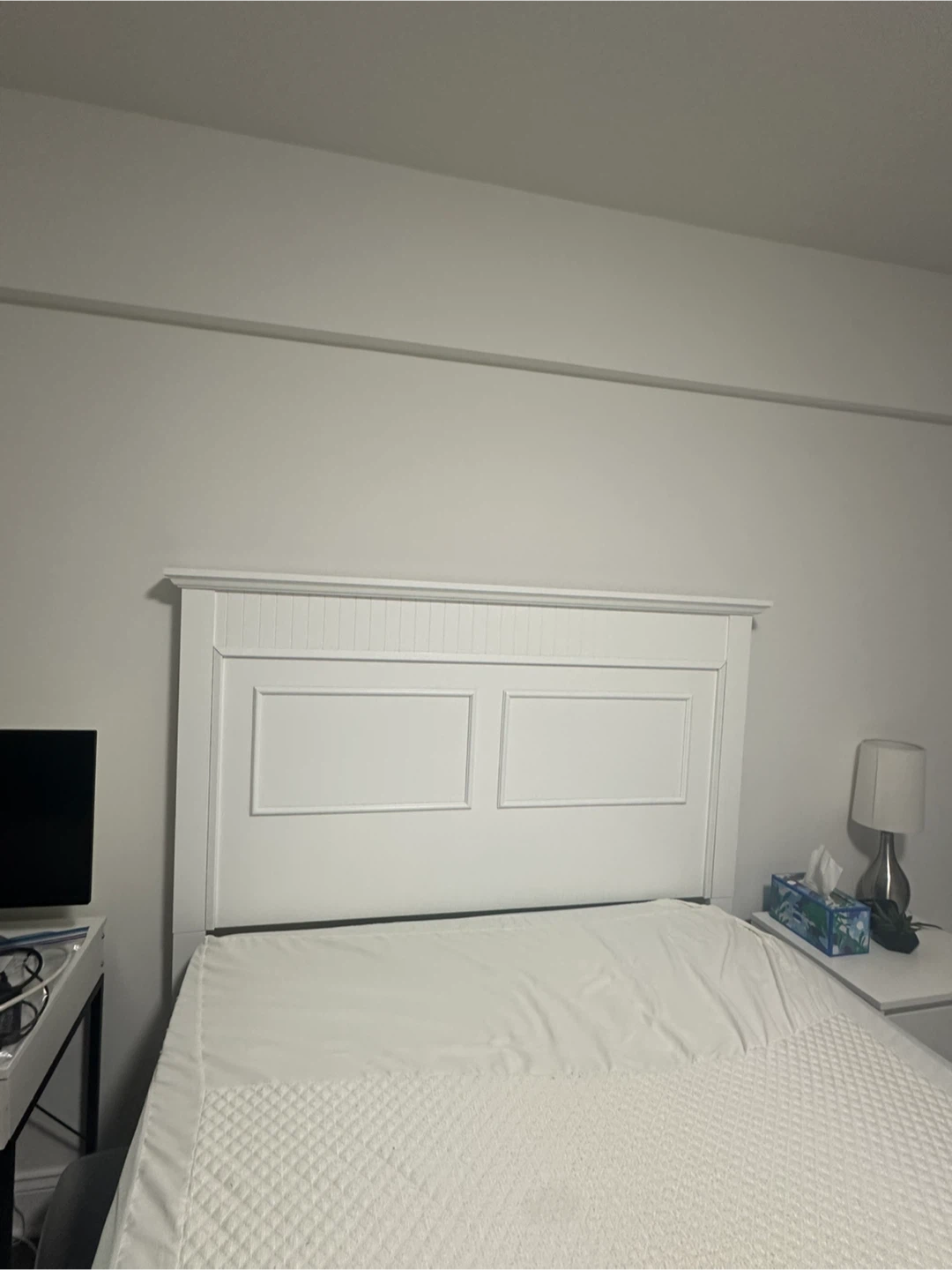 White Bobs Furniture Headboard