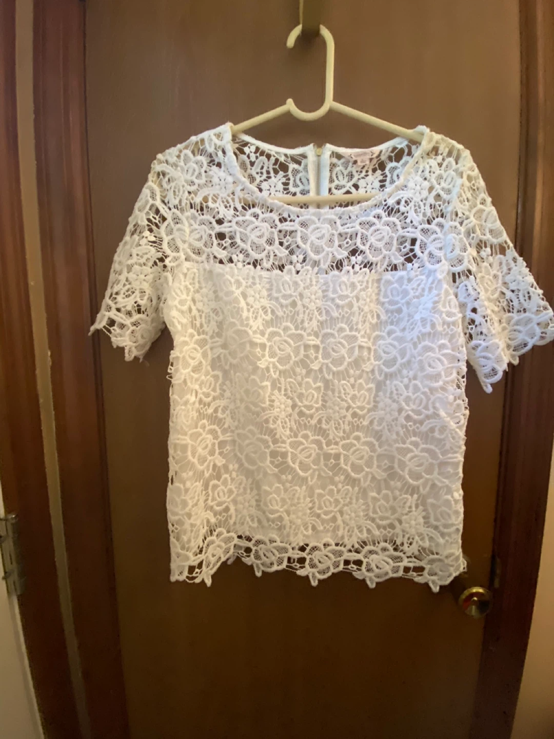 Nanette Lepore White Lace Top