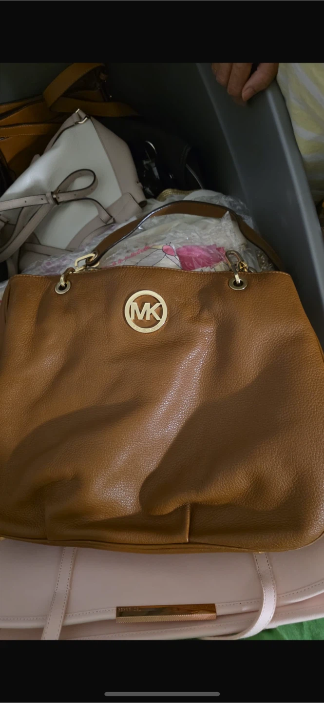 Michael Kors Tan Leather Shoulder Bag