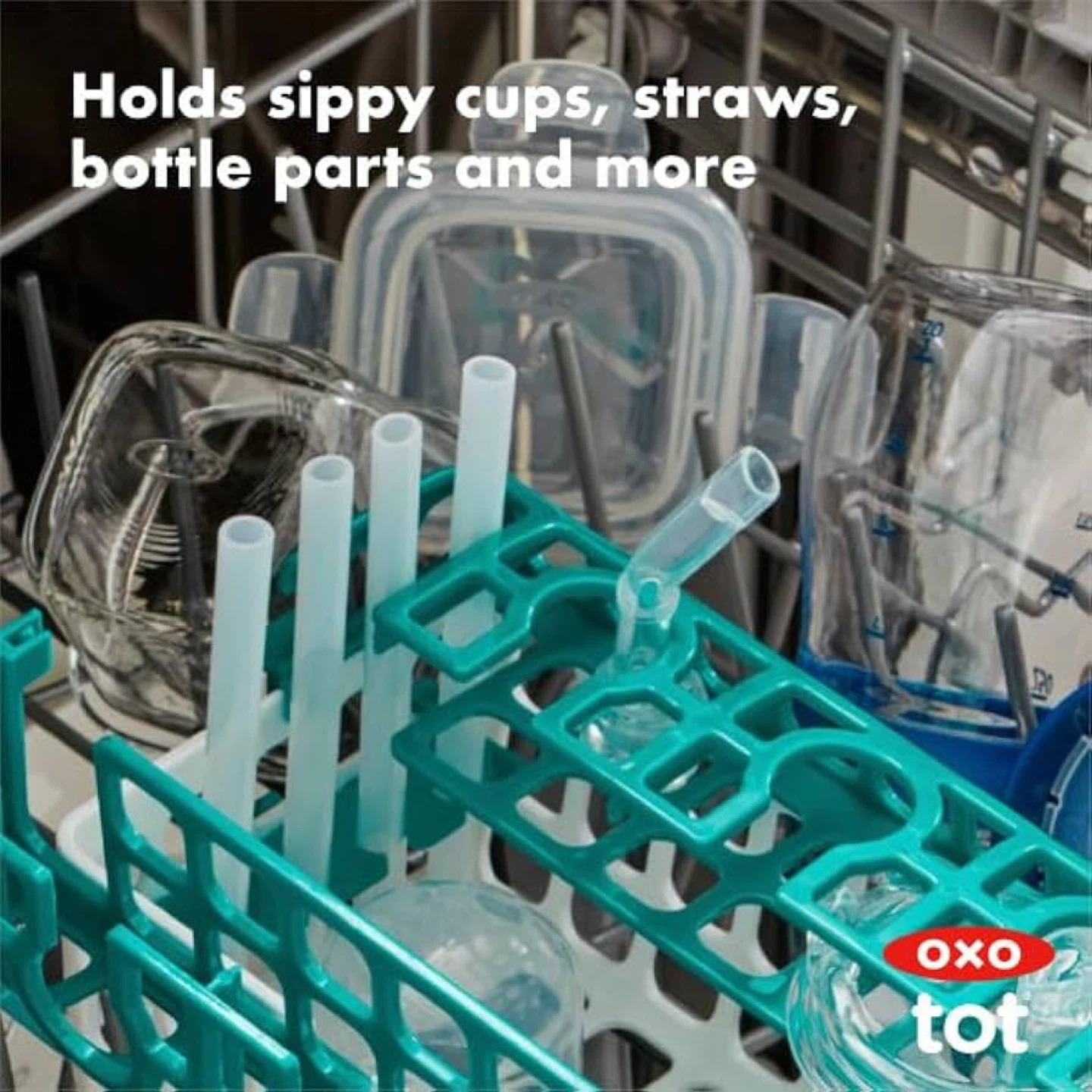 OXO Tot Dishwasher Basket - Teal - photo 3