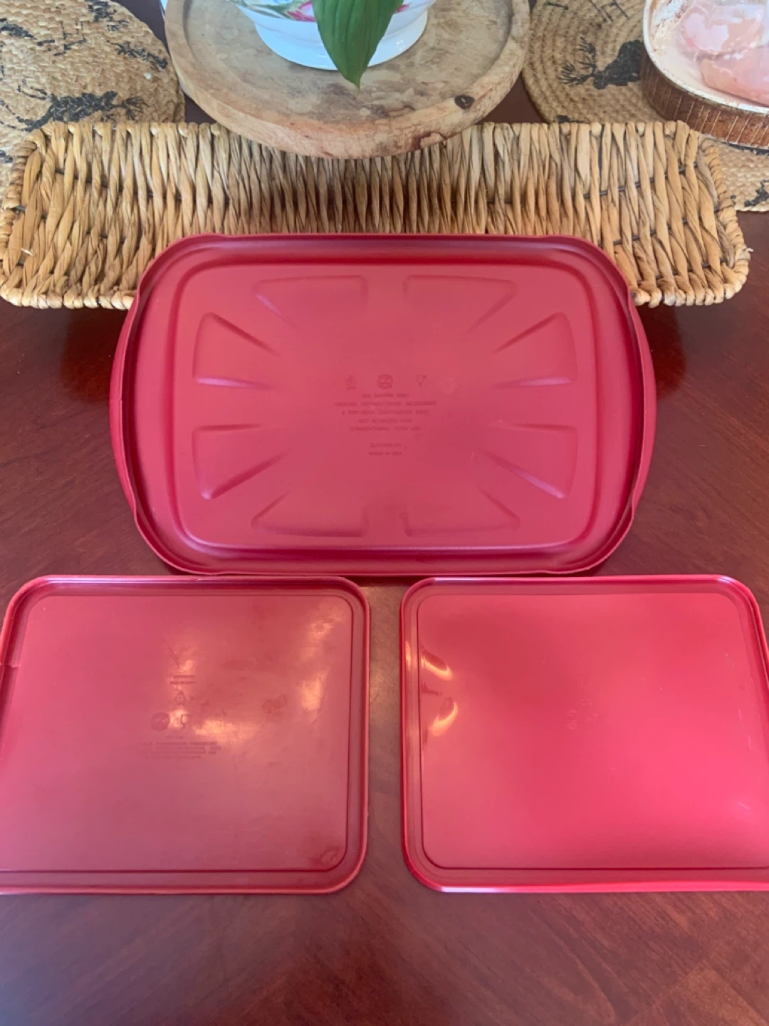3 ANCHOR HOCKING 2.75 QT + 3QT  DISH LIDS ! SEE DESCRIPTION - photo 4