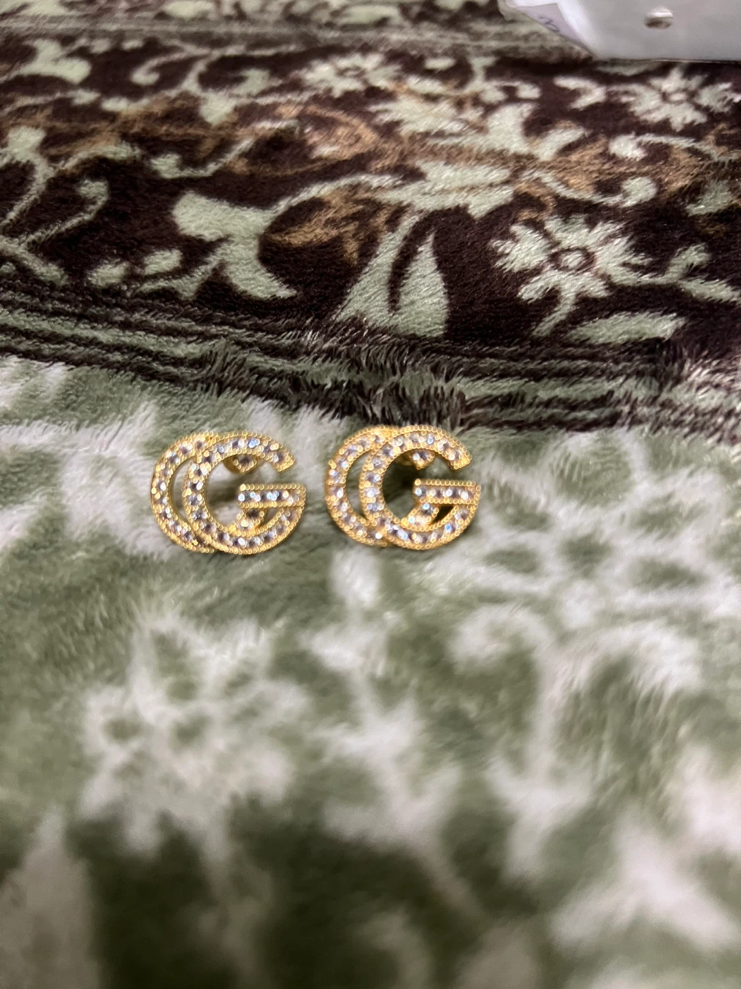 Gucci GG Earrings with Crystals