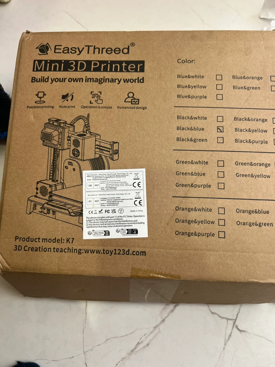 EasyThreed Mini 3D Printer K7