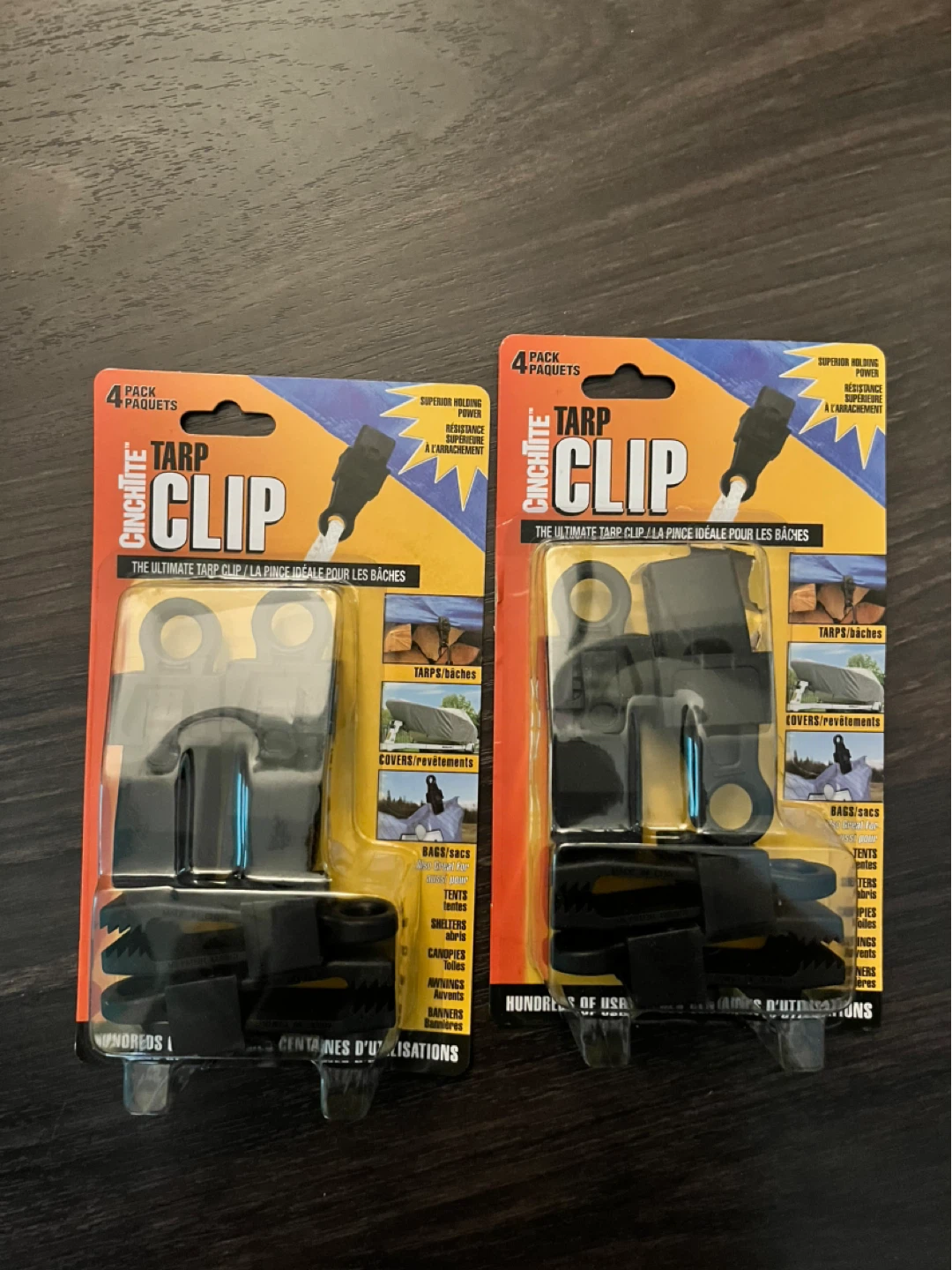 CinchTite Tarp Clips (4 Pack) - Black
