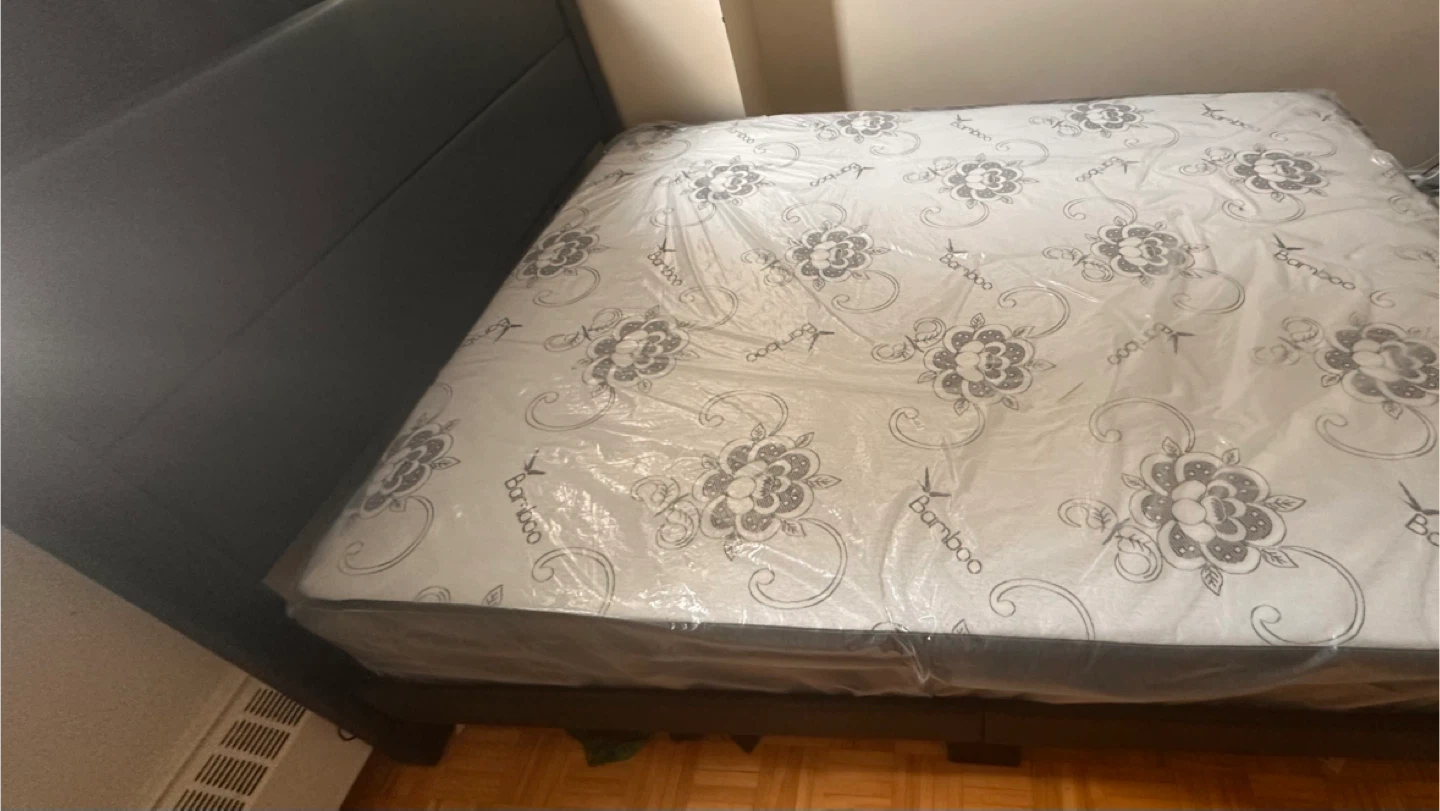 Queen size mattress and frame