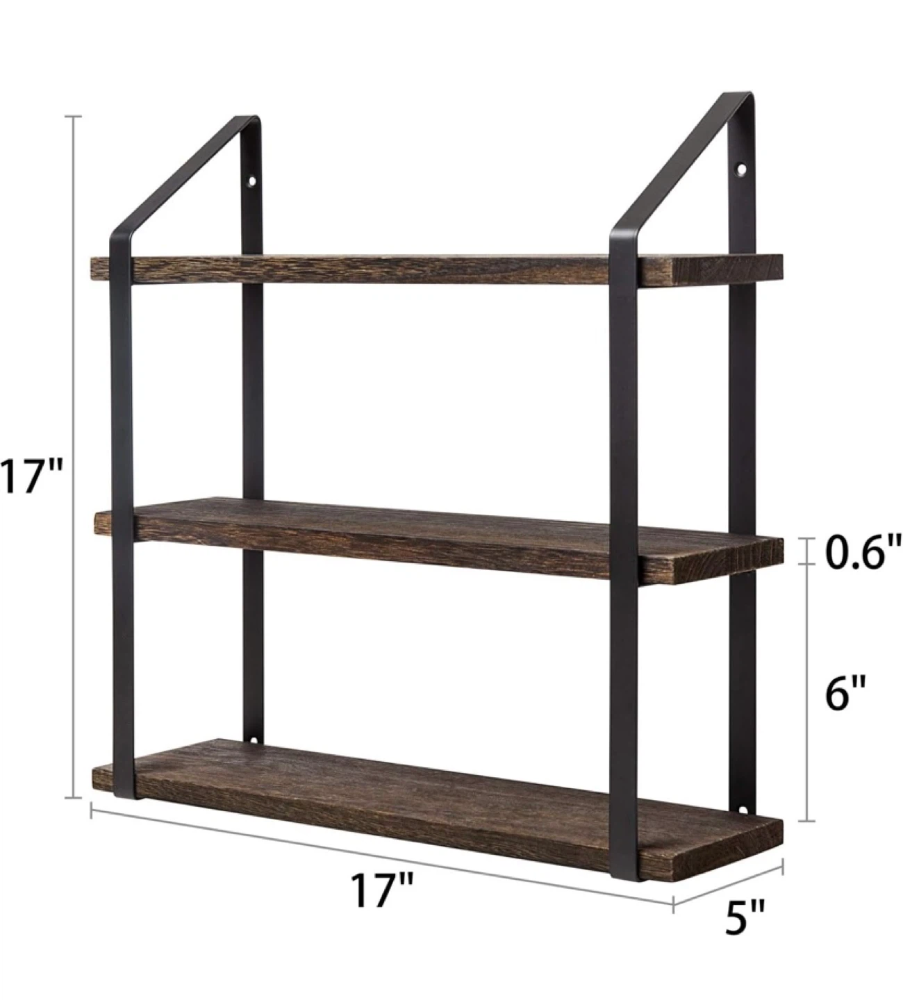 New Rustic Wall Shelf 3 Tier - photo 2
