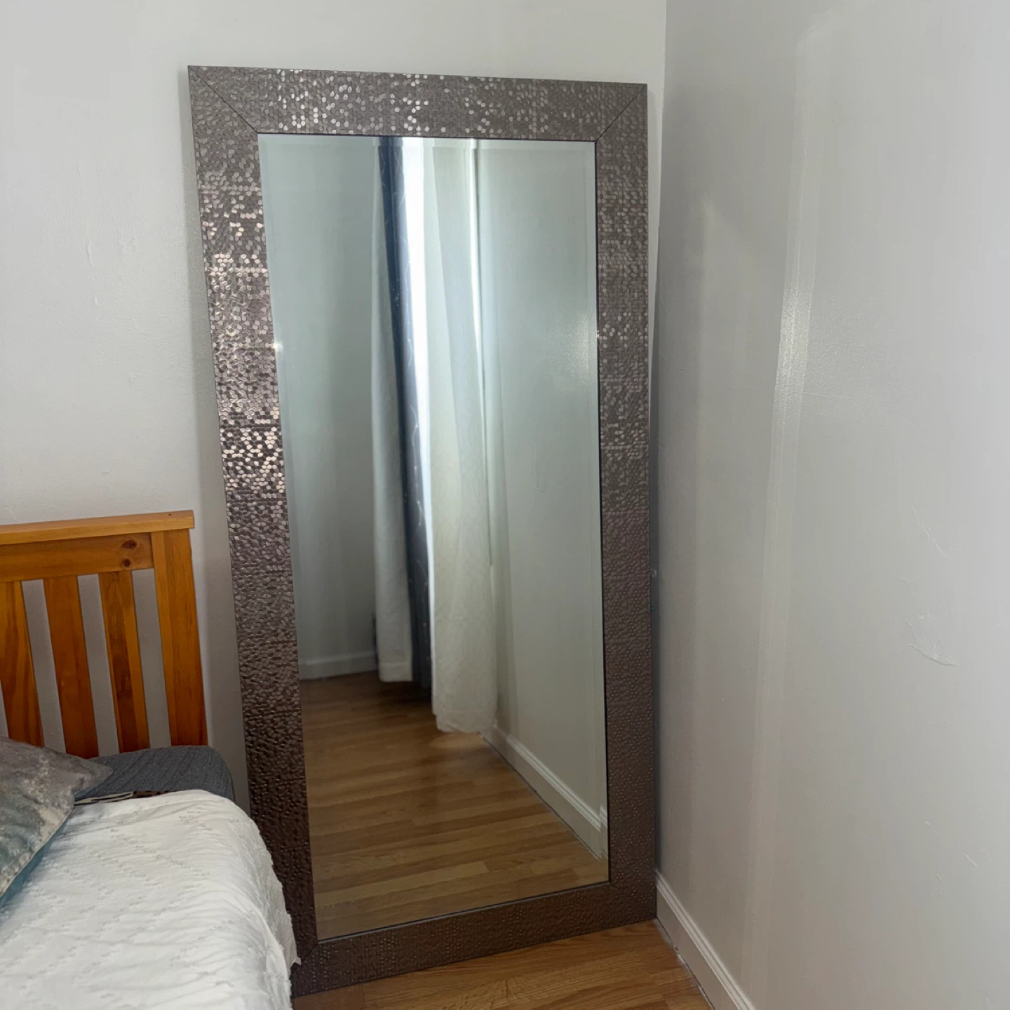 Full Length Mirror with Decorative Frame
