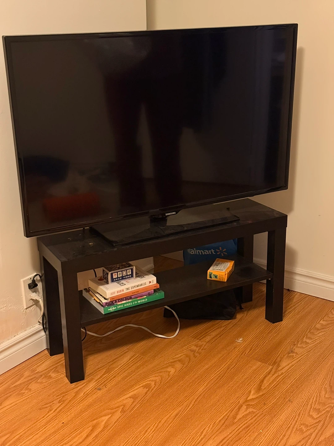 Black 2-Tier TV Stand - photo 3