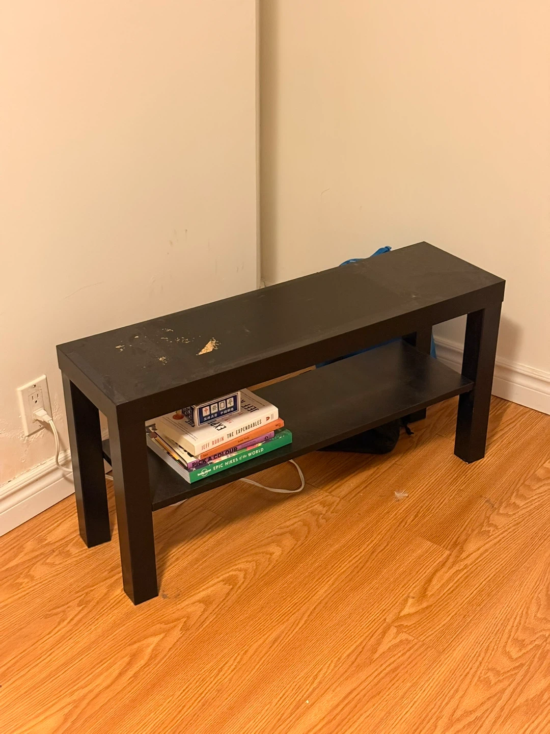 Black 2-Tier TV Stand