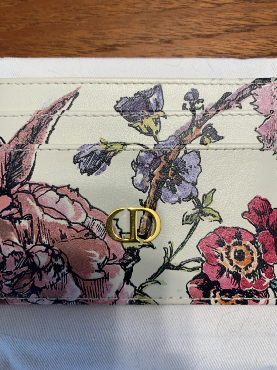 Christian Dior Card Holder with Floral Print - photo 2