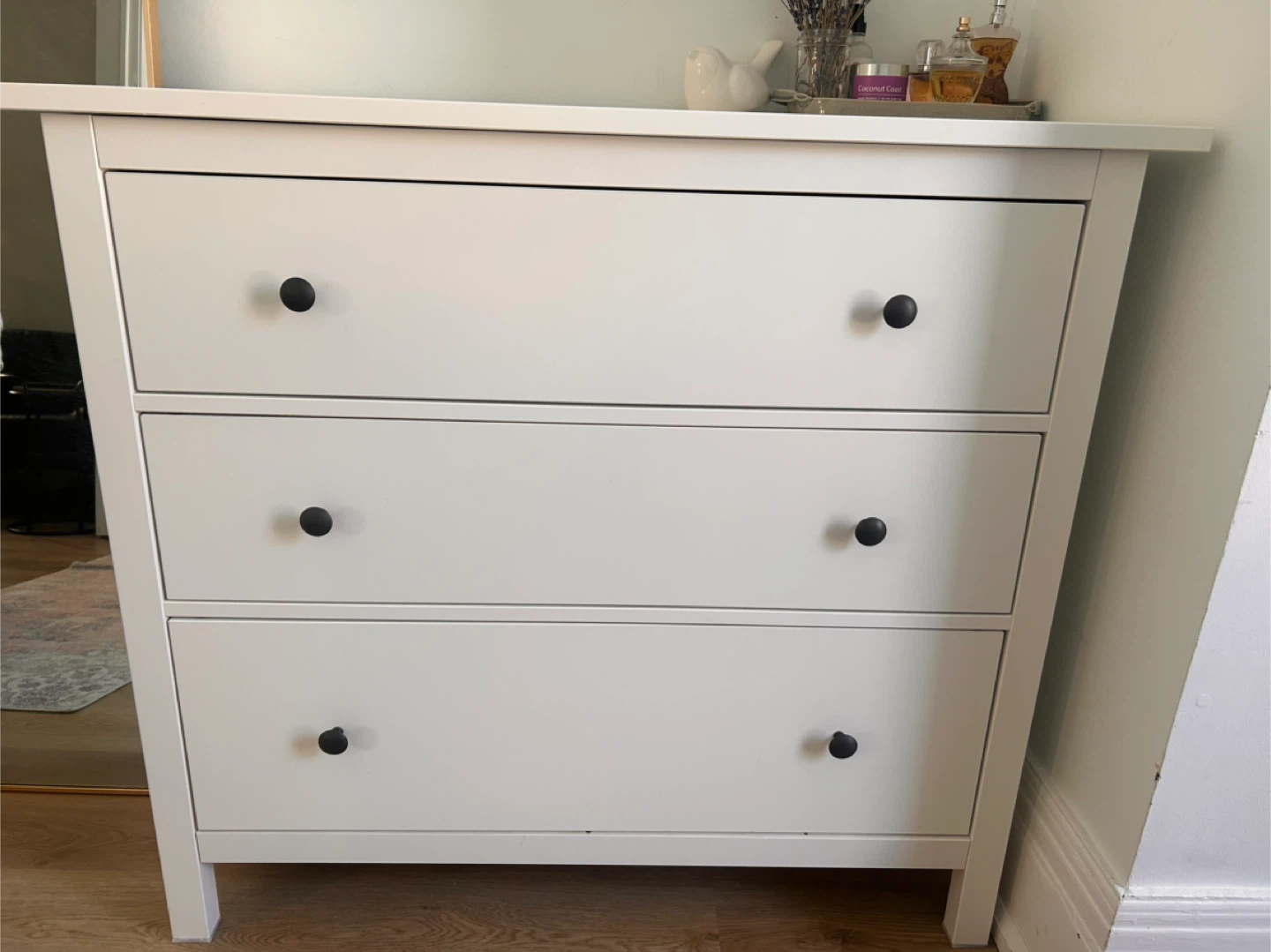 White 3-Drawer IKEA HEMNES Dresser