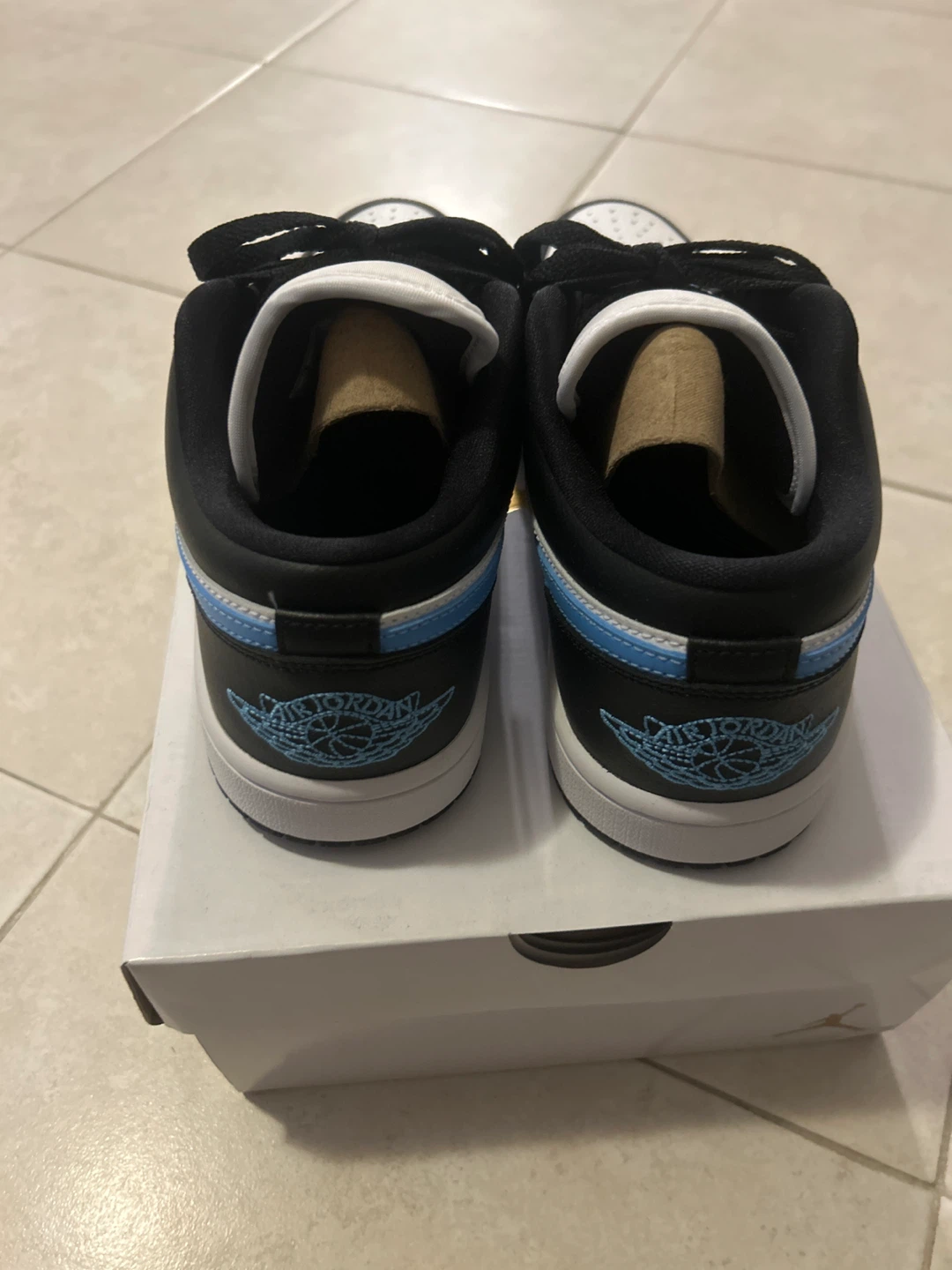 Jordan 1 Low Black University Blue White Women's - photo 3