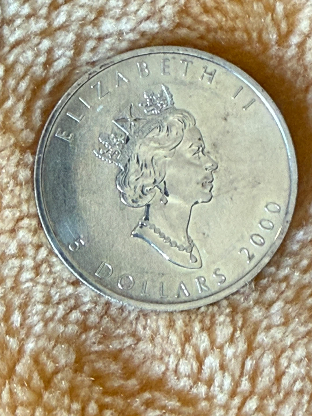 2000 Canada 1 oz Fine Silver Maple Leaf Coin - photo 3