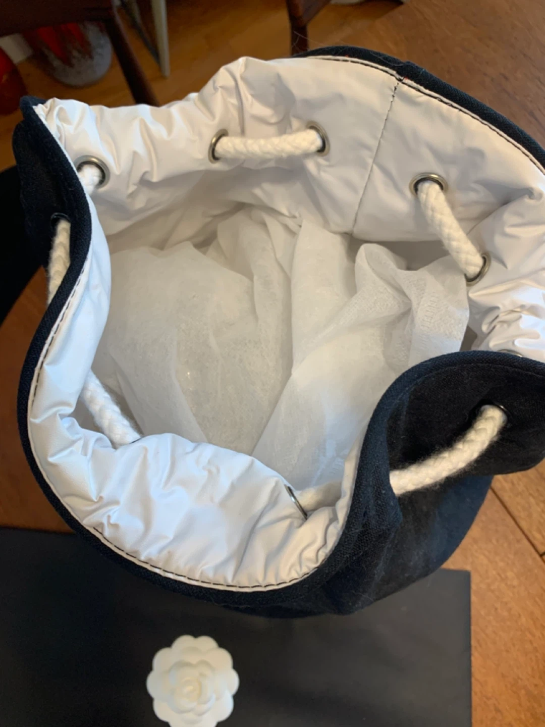 CHANEL Drawstring Beach Bag - photo 4