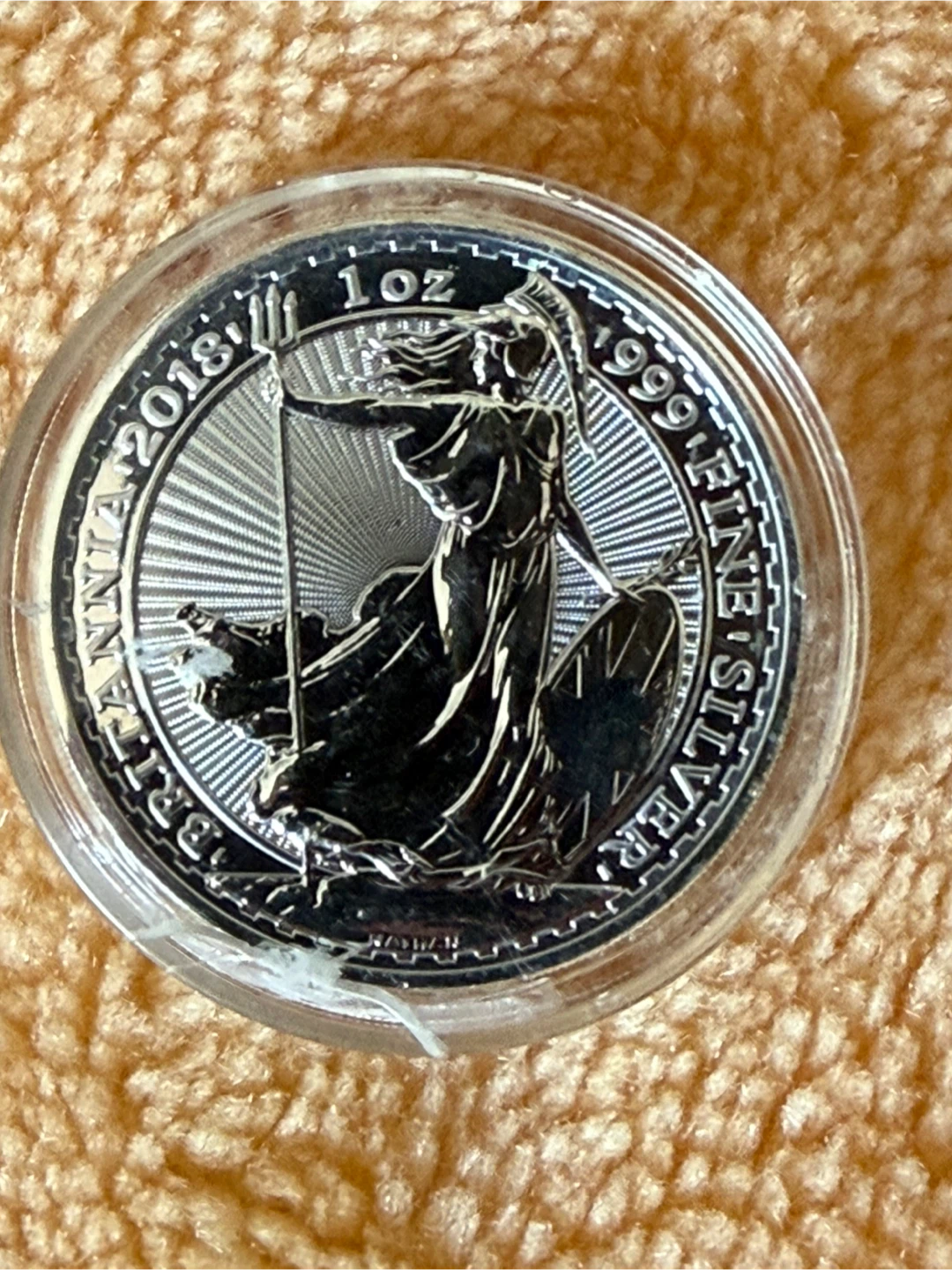 2018 1 oz 999 Fine Silver Britannia Coin