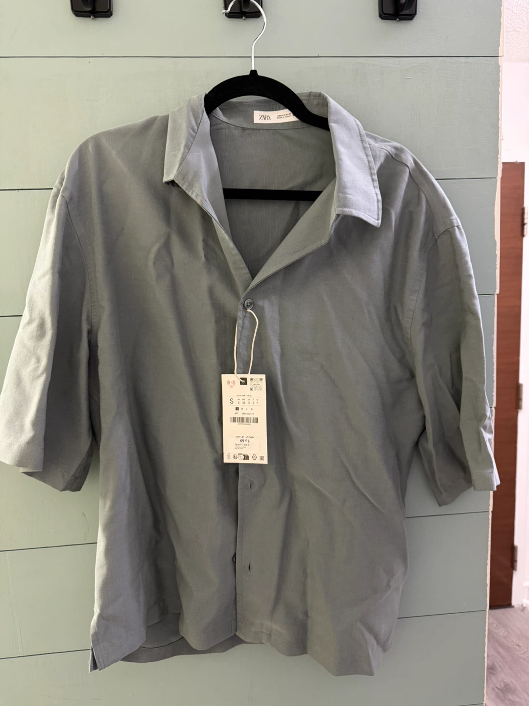 ZARA Men's Short-Sleeve Shirt - Size S - photo 3