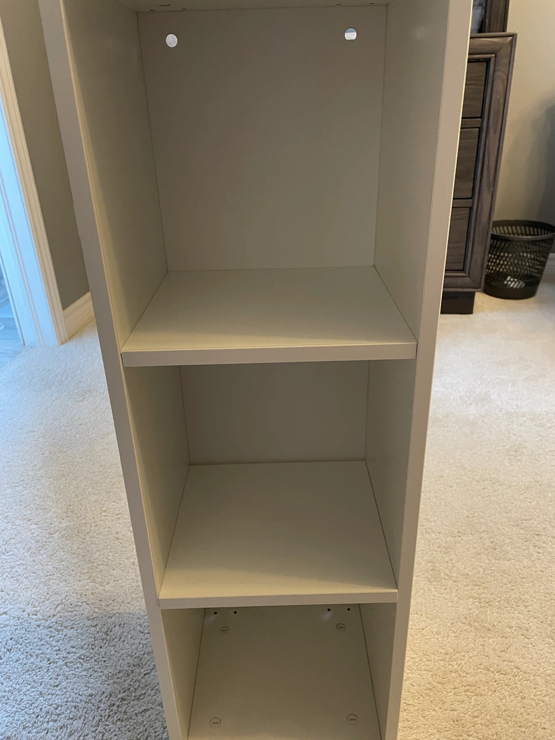 2 White 3-Shelves  Bookcases - photo 4