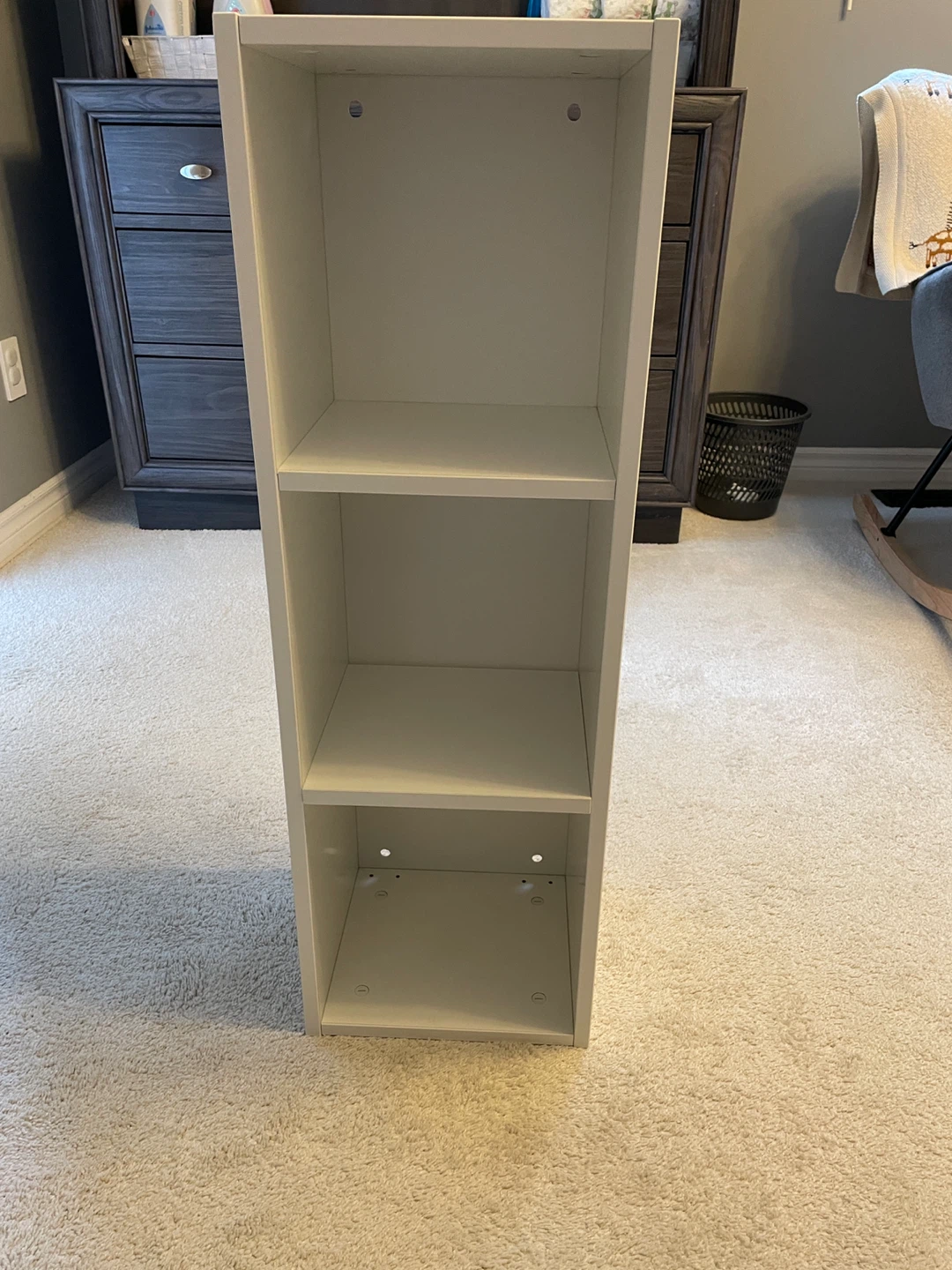 2 White 3-Shelves  Bookcases