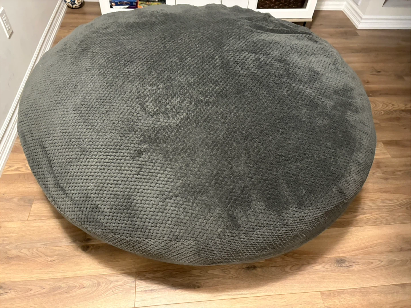 Large Grey Bean Bag Chair