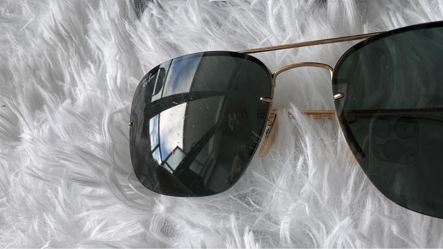 Ray-Ban RB 3482 Sunglasses Gold Frame Green Lens - photo 2