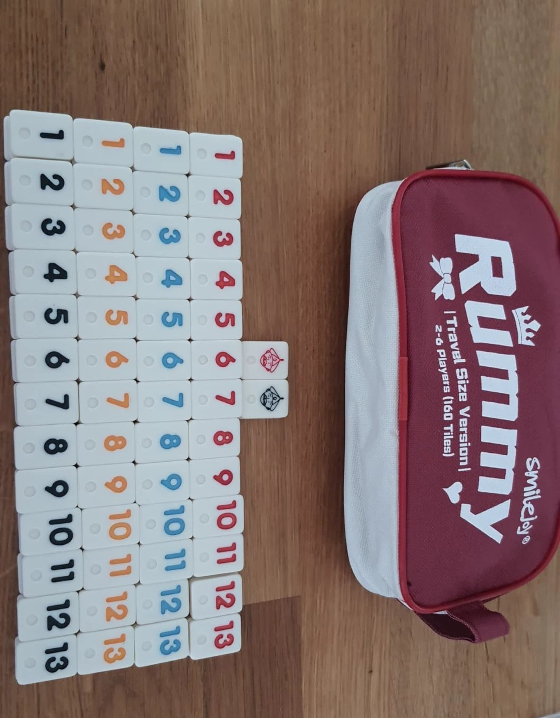 Smilejoy Rummy Travel Size Version Game (106 Tiles)