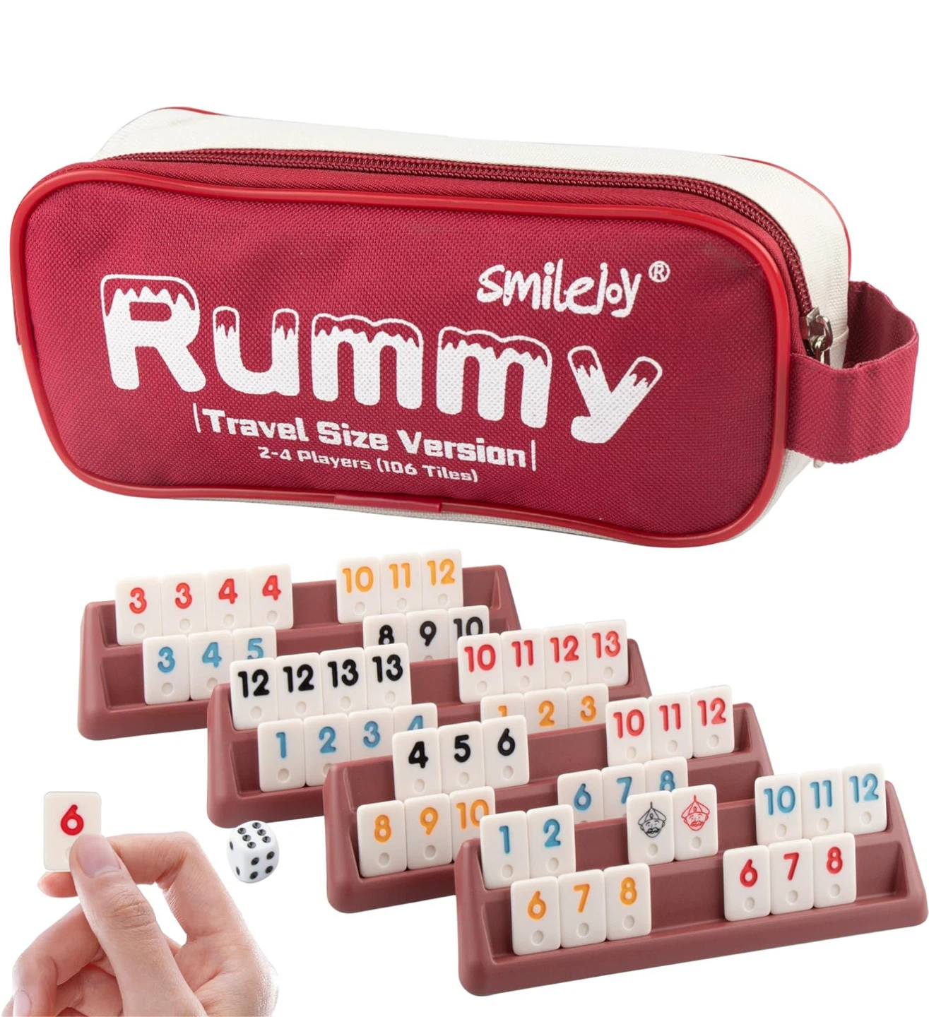 Smilejoy Rummy Travel Size Version Game (106 Tiles) - photo 2