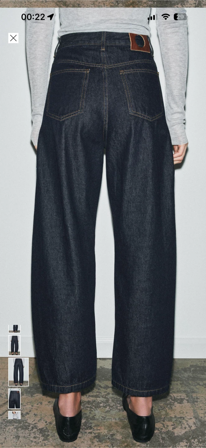 ZARA Mid rise ankle balloon pants - Size 38 - photo 3