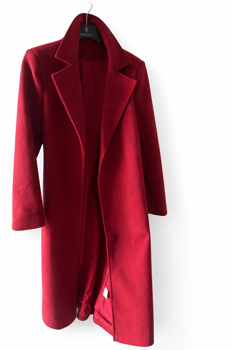Yves Saint Laurent Red Wool Coat