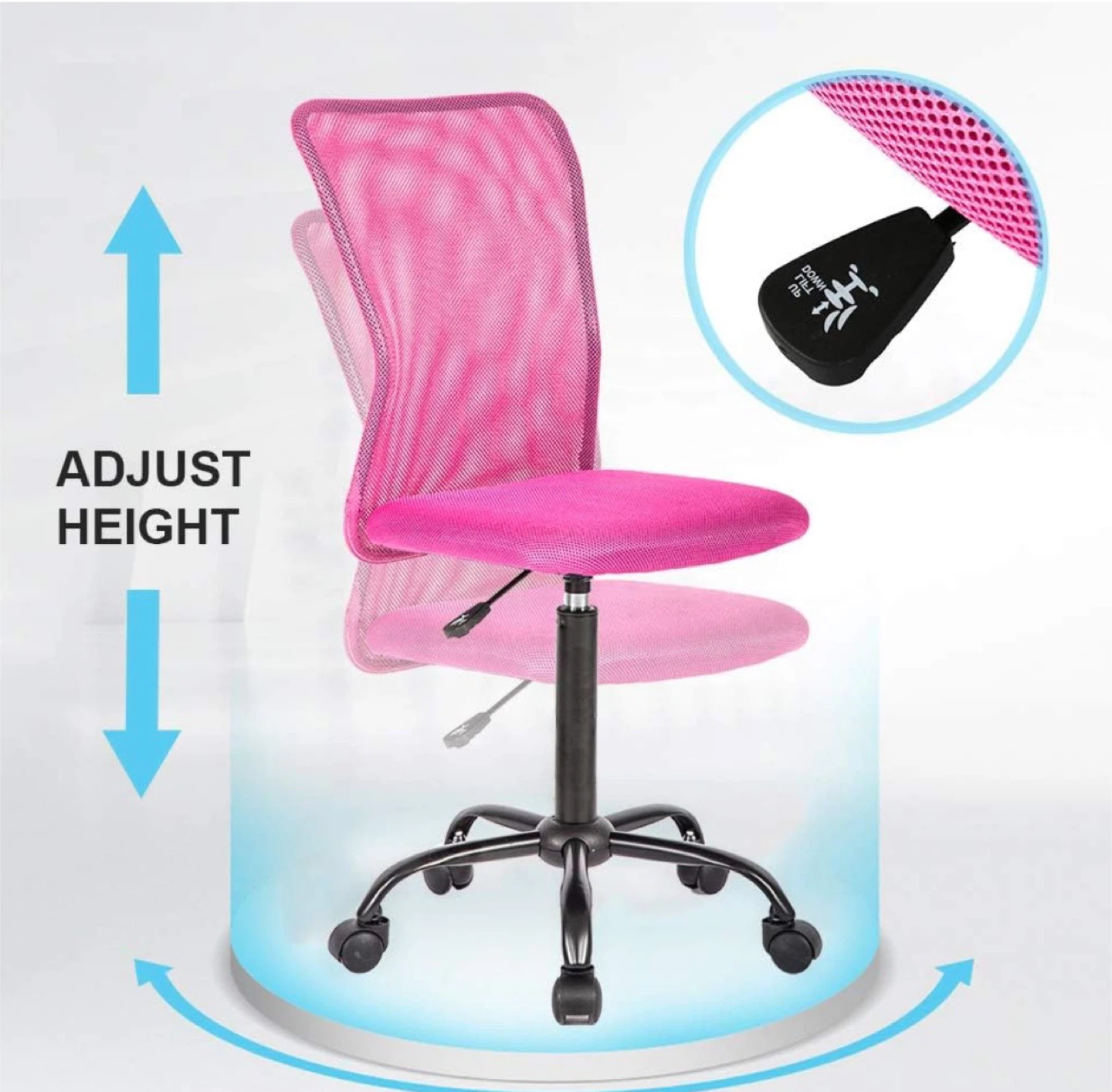 Pink Mesh Office Chair