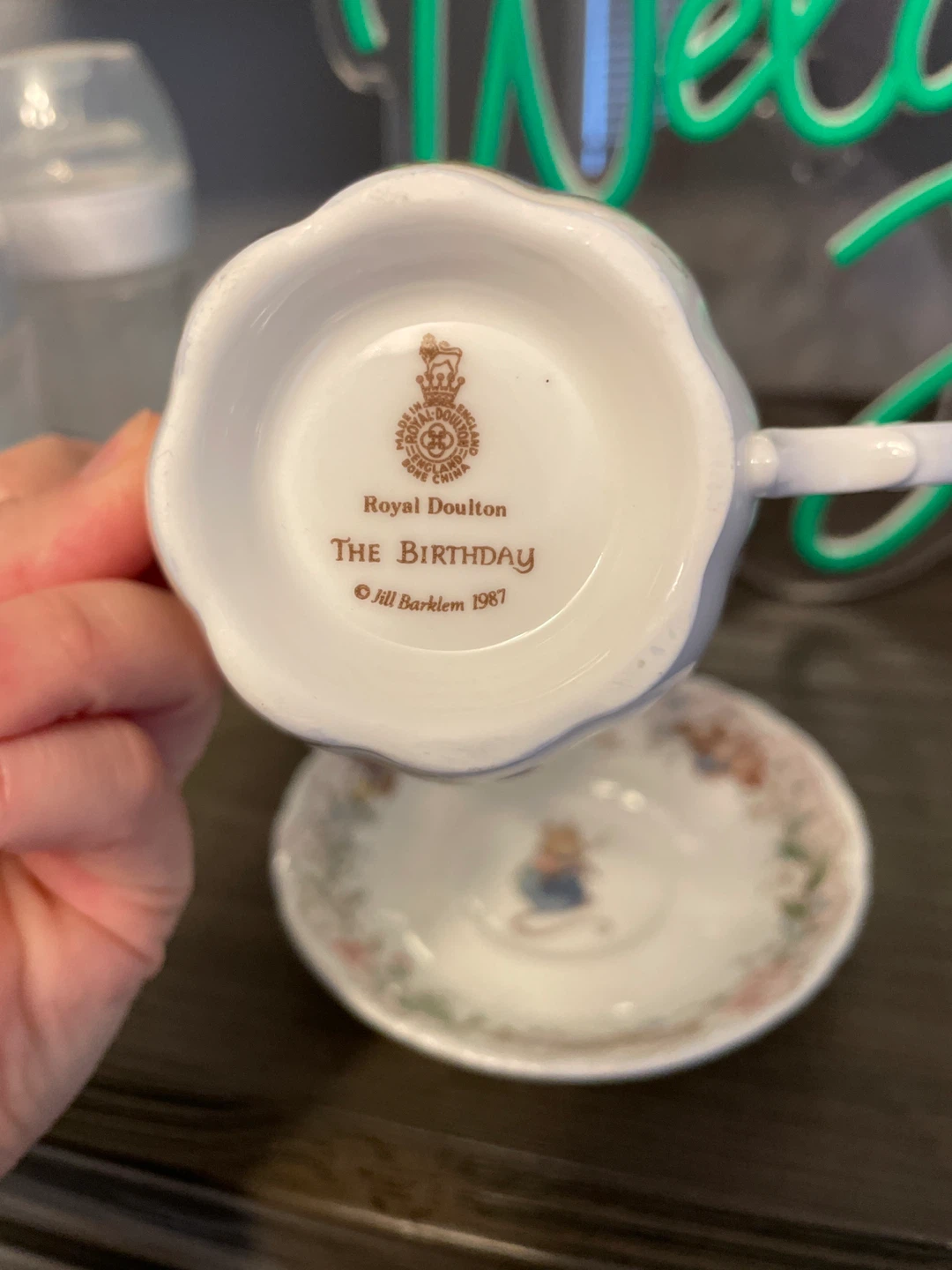 Beatrix Potter Peter Rabbit Teacup and Saucer - photo 2