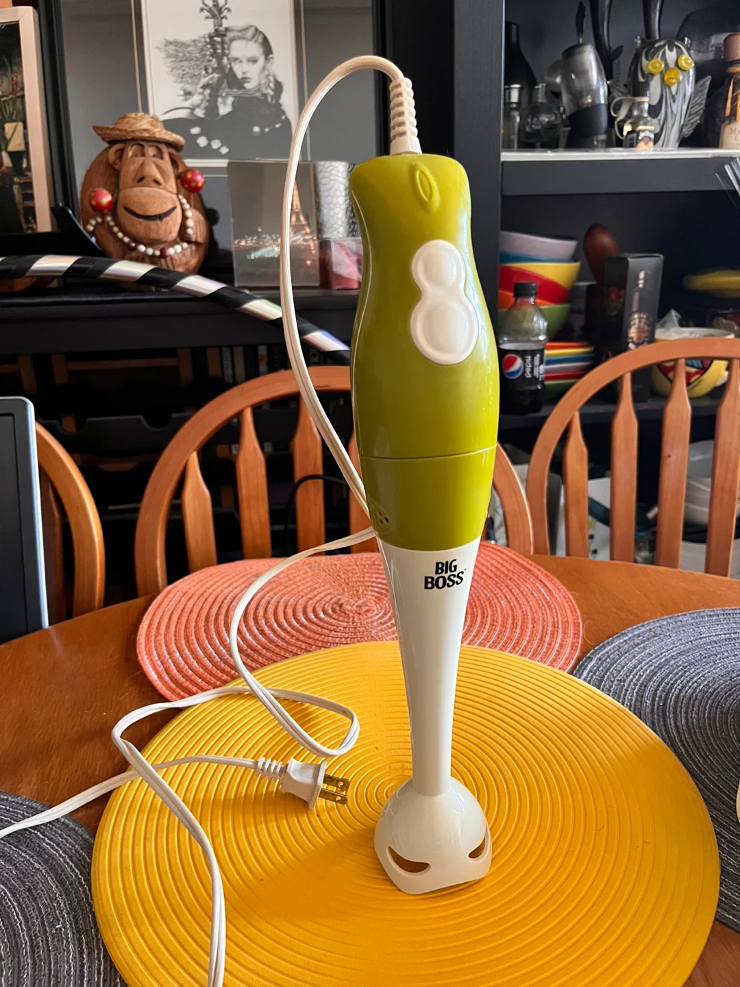 Big Boss Immersion Hand Blender - Green and White