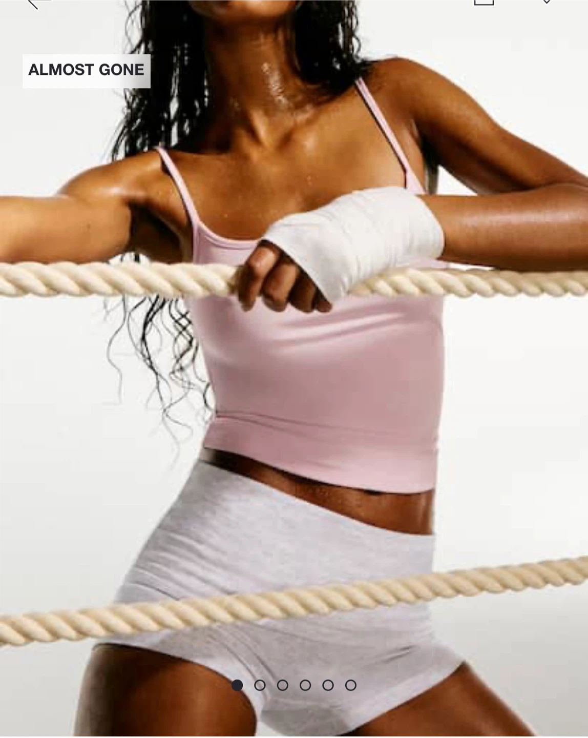LIGHT PINK Garage Sleek Scoop Cami Tank Top - Medium - photo 5