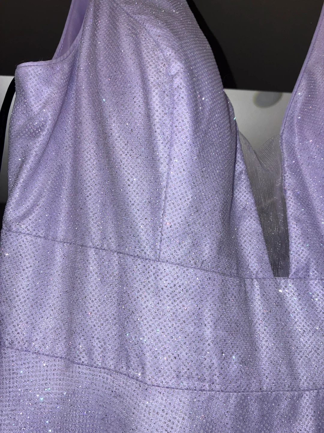 Jadore Evening Lavender Sparkle Dress Size 18 - photo 4