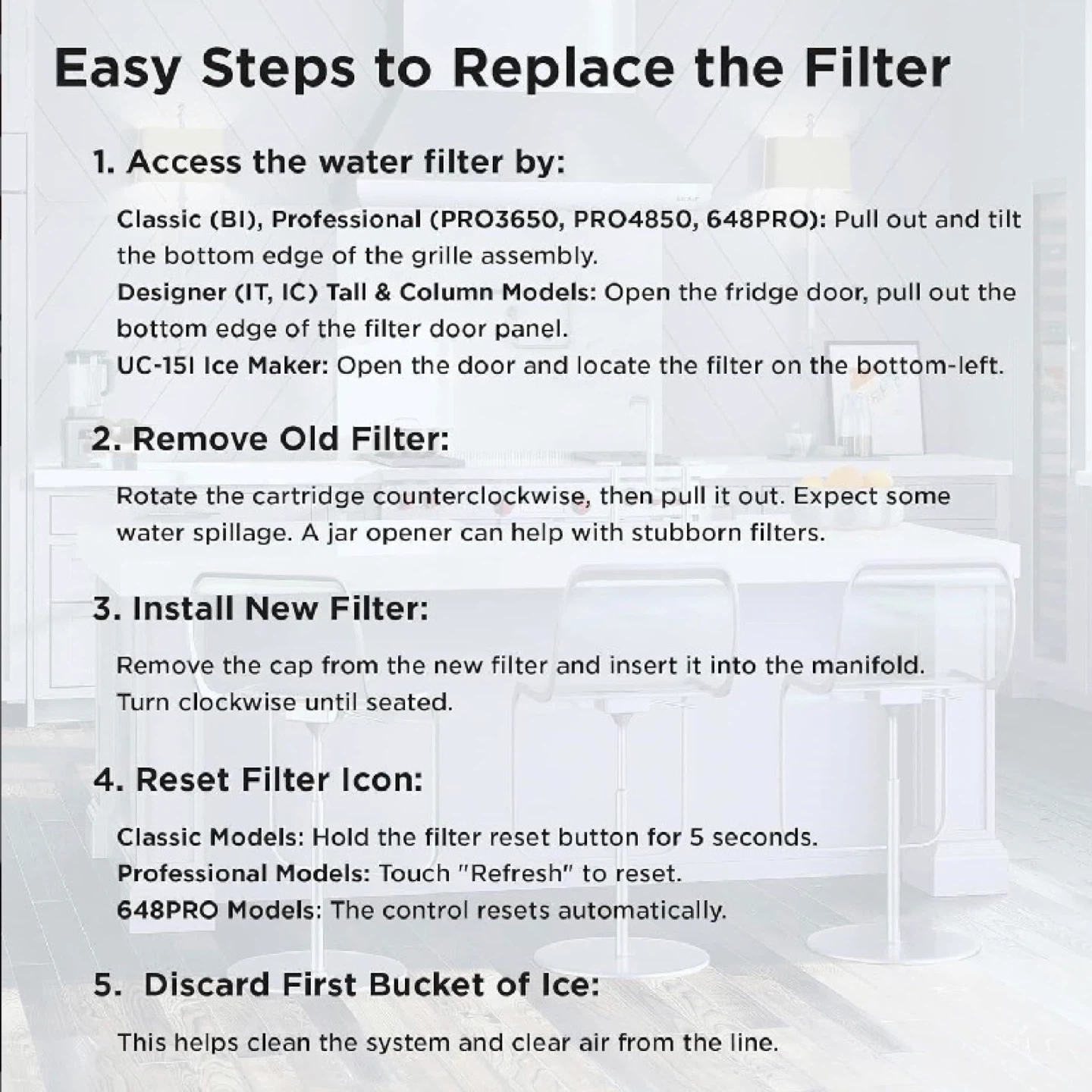 Sub-Zero Water Filter 4204490 + Air Filter 7007067 (New) - photo 4