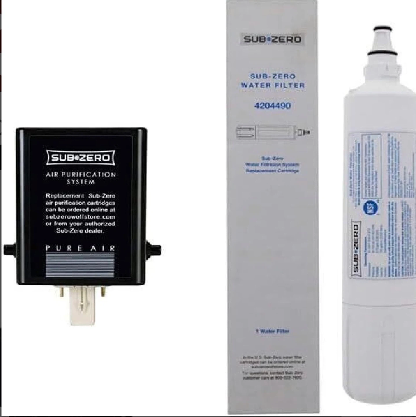 Sub-Zero Water Filter 4204490 + Air Filter 7007067 (New)