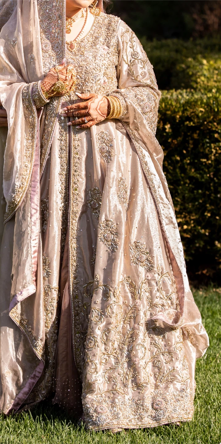 Embellished Pakistani Bridal Anarkali Dress - photo 3