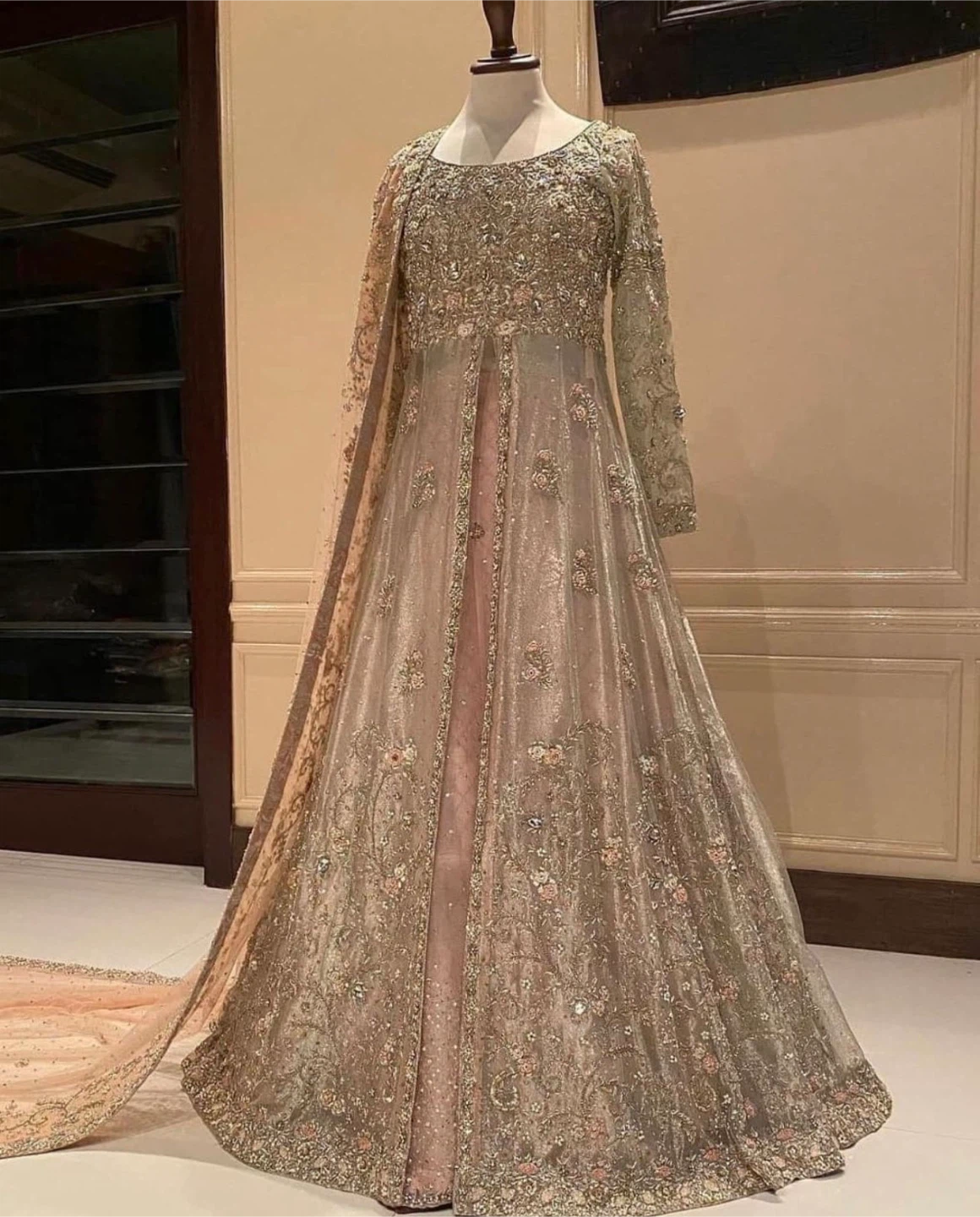 Embellished Pakistani Bridal Anarkali Dress