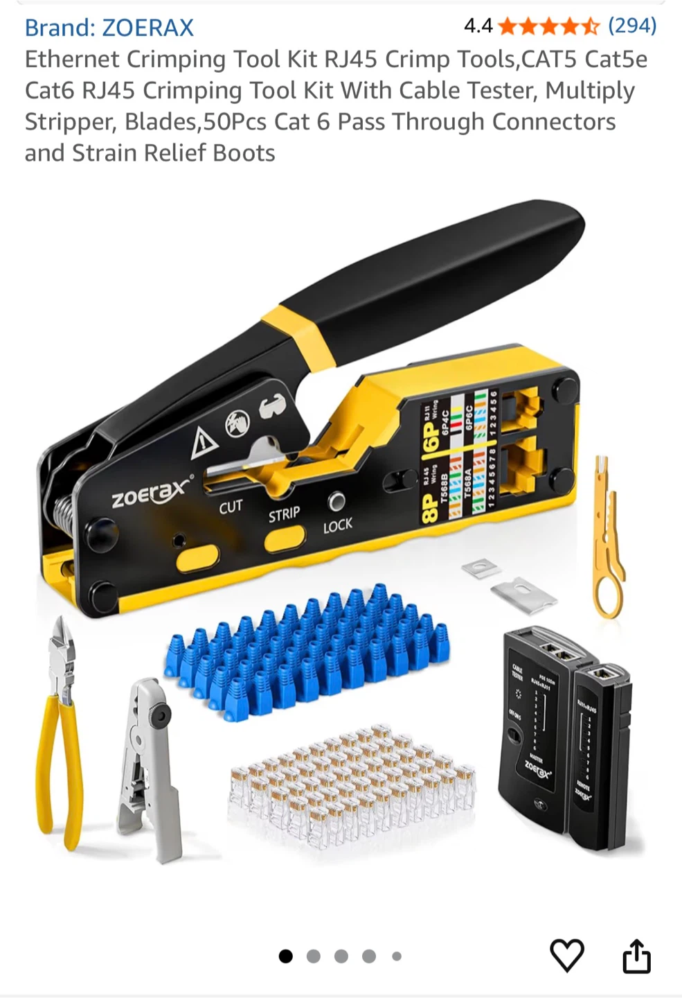 Ethernet Cabling tool kit